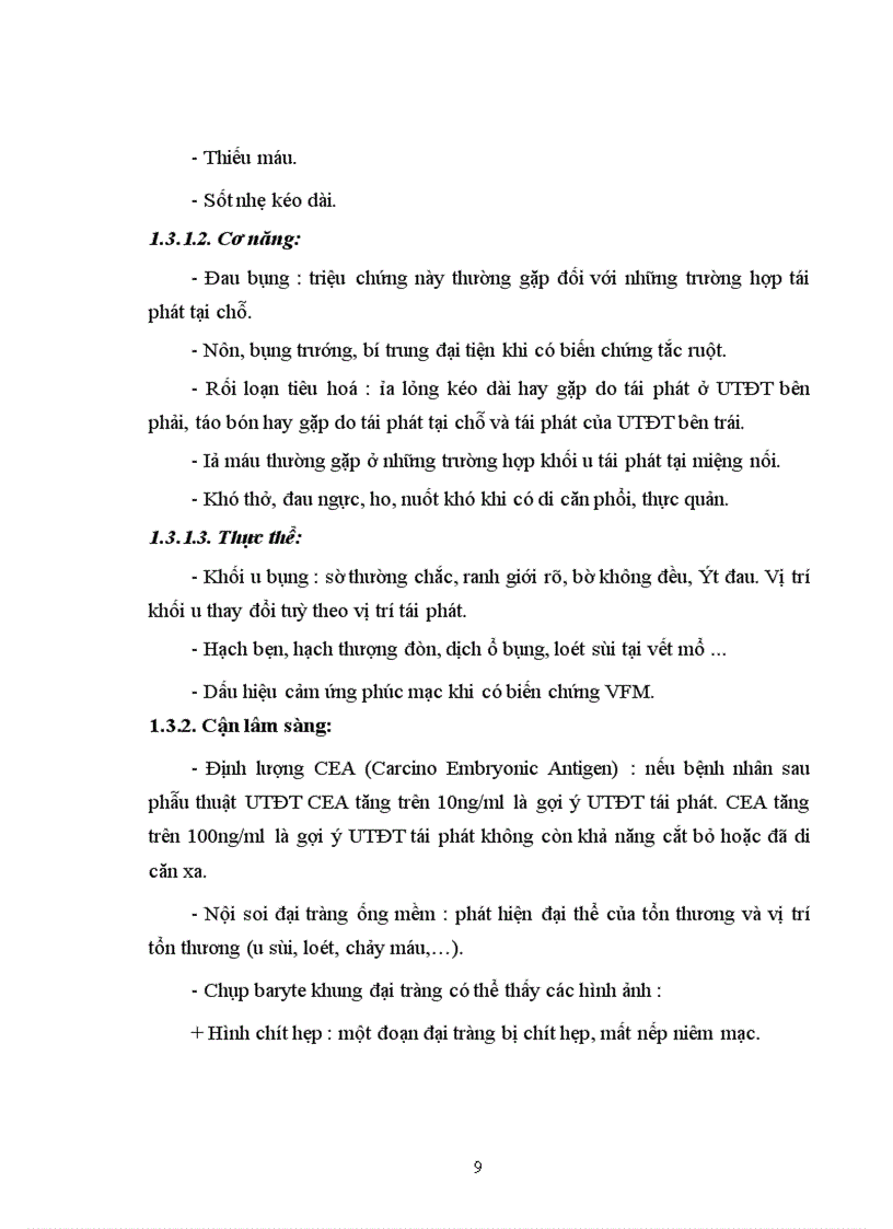 image for page Nghiên cứu kết quả điều trị phẫu thuật ung thư đại tràng tái phát sau mổ tại bệnh viện Việt Đức