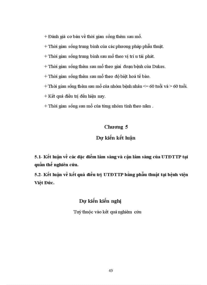 image for page Nghiên cứu kết quả điều trị phẫu thuật ung thư đại tràng tái phát sau mổ tại bệnh viện Việt Đức