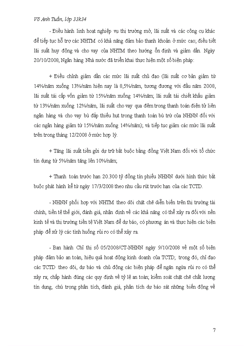 image for page Một số nét chính trong việc điều hành chính sách tiền tệ của ngân hàng nhà nước Việt nam từ cuối năm 2007 đến nay