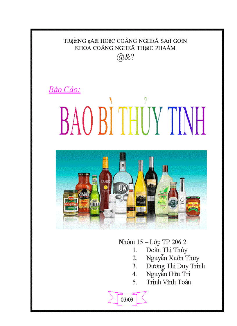 image for page Bao bì thuỷ tinh