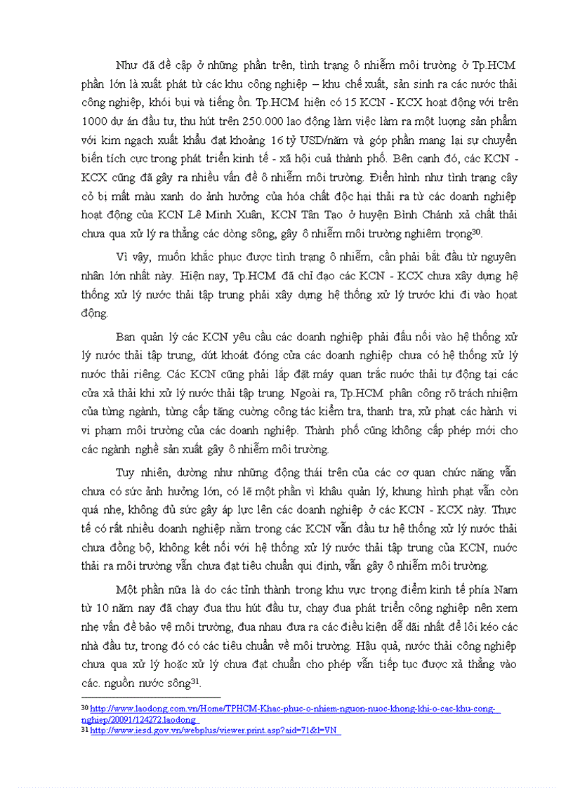 image for page Ônhiễm môi trường tại thành phố HỒ CHÍ MINH và giải pháp khắc phục