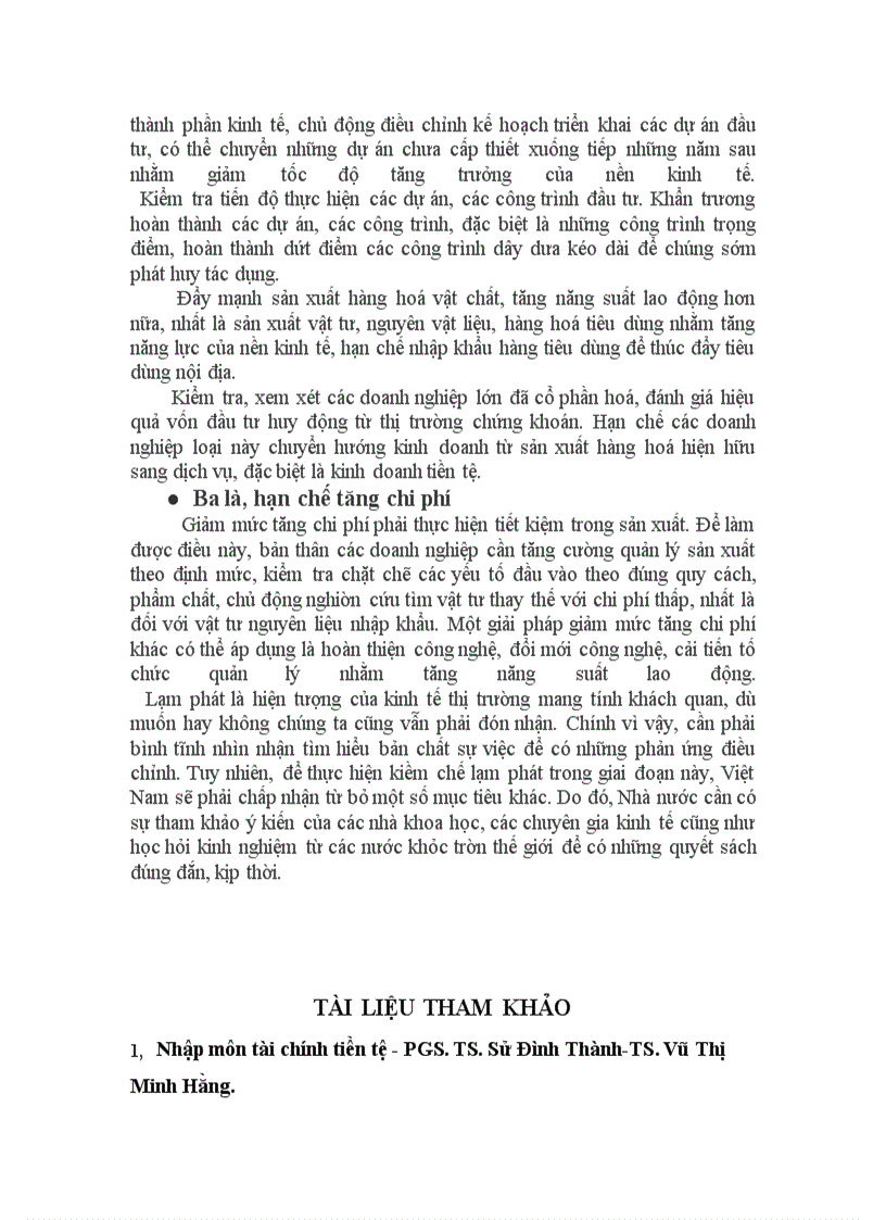 image for page Tìm hiểu về lạm phát trong nền kinh tế