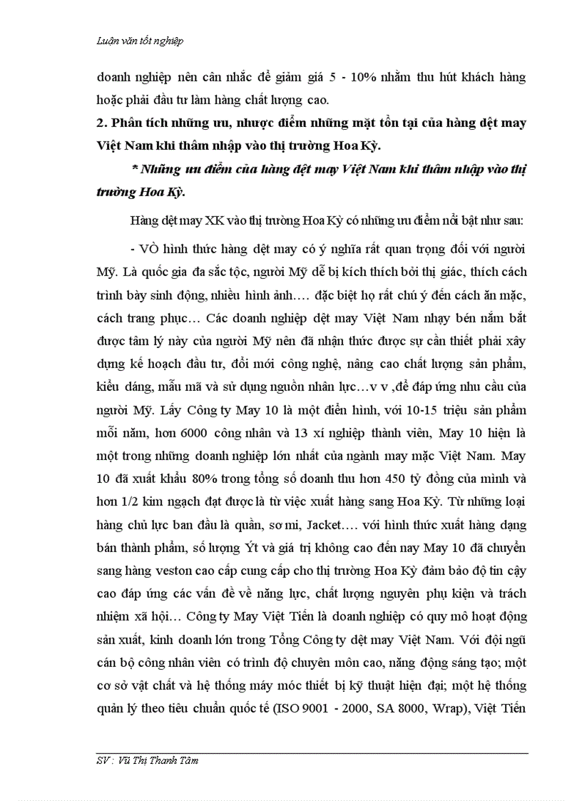 image for page Thúc đẩy xuất khẩu hàng dệt may vào thị trường Hoa Kỳ khi Việt Nam chưa gia nhập W T O và còn áp dụng hạn ngạch quota