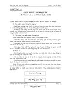 Quá trình nghiệp vụ tín dụng và thẩm định tín dụng cho khách hàng cá nhân tại nh TMCP ĐỆ NHẤT