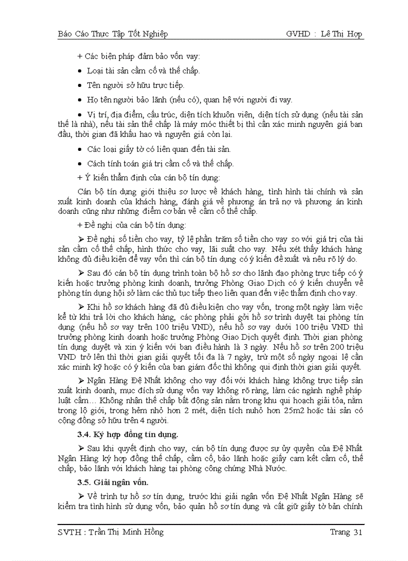 image for page Quá trình nghiệp vụ tín dụng và thẩm định tín dụng cho khách hàng cá nhân tại nh TMCP ĐỆ NHẤT