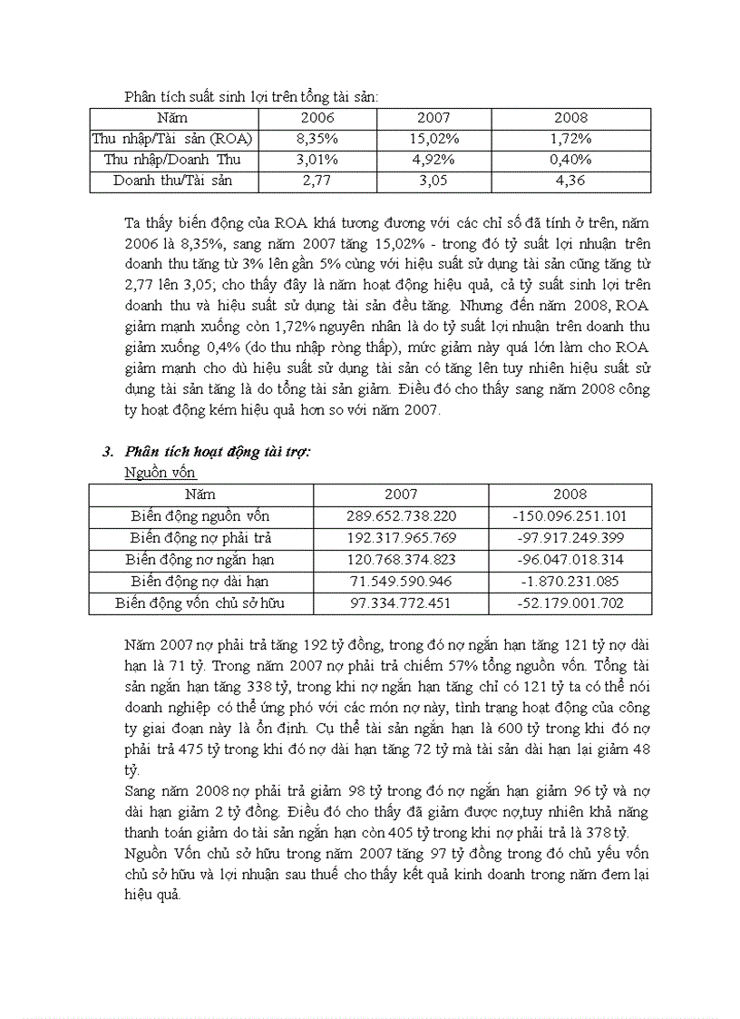 image for page Bài phân tích tài chính công ty cổ phần dầu thực vật TƯỜNG AN 1