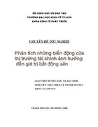 Phân tích những biền động thị trường tài chính tại việt nam hiên nay ảnh hưởng đến giá trị bất động sản 3