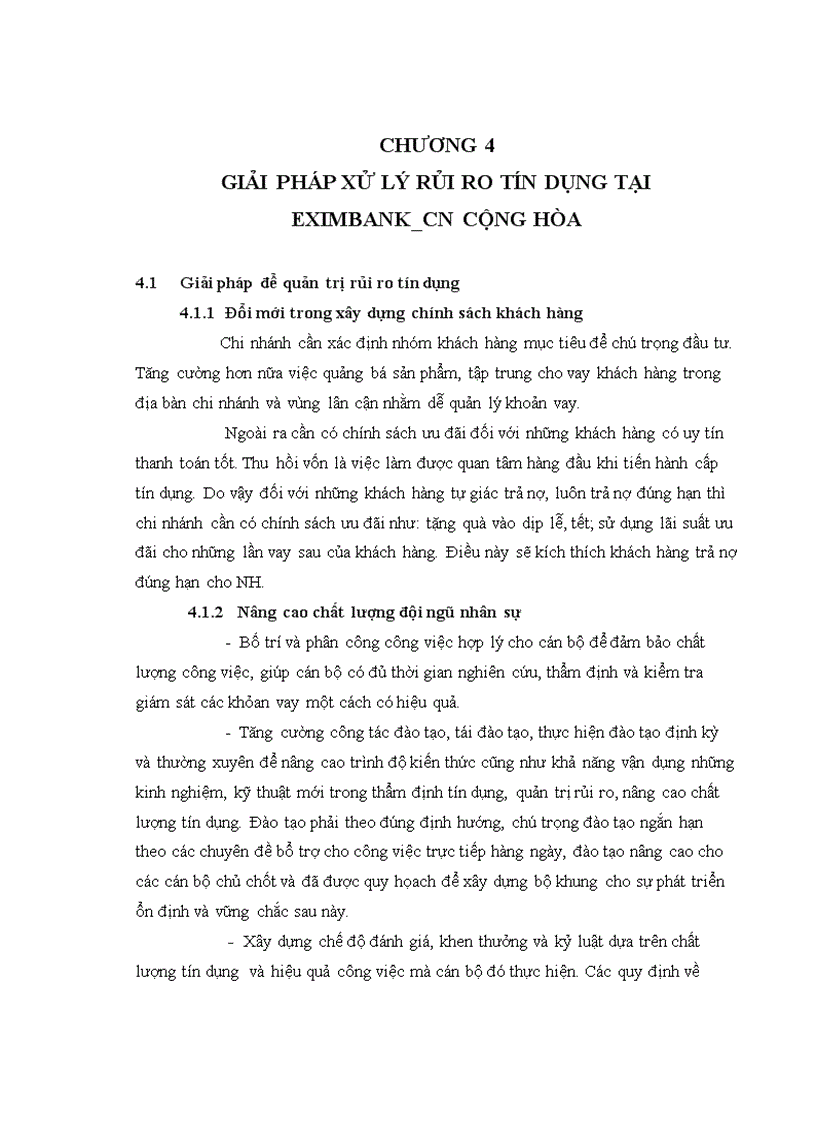 image for page Phân tích rủi ro trong hoạt động tín dụng tại ngân hàng tmcp xuất nhập khẩu việt nam chi nhánh cộng hòa EXIMBANK CH