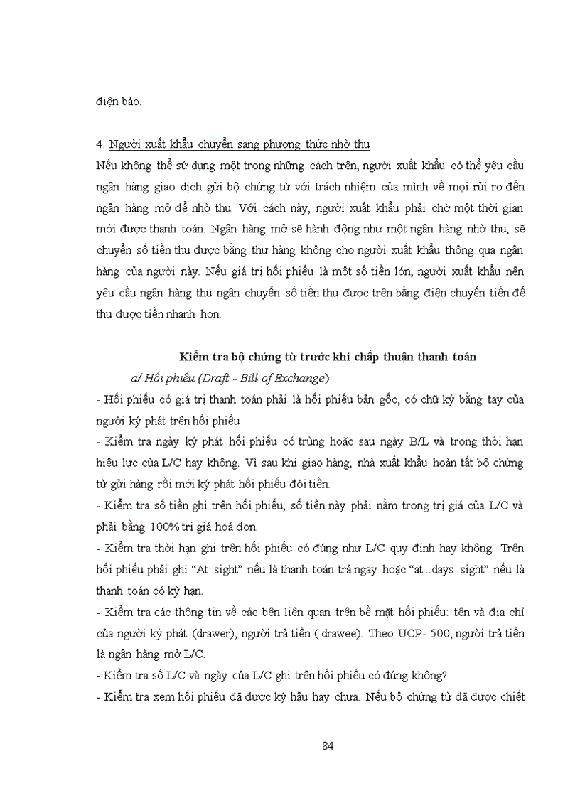 image for page Rủi ro trong phương thức thanh toán tín dụng chứng từ và các biện pháp phòng ngừa và hạn chế rủi ro