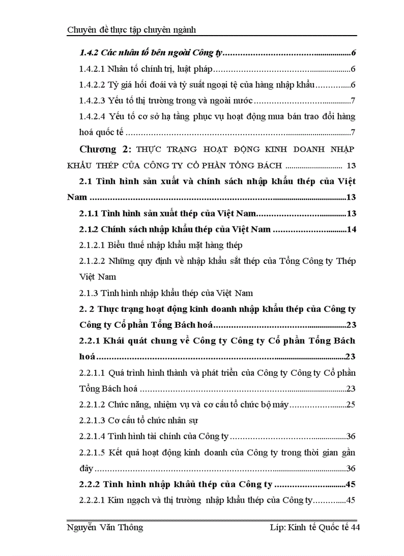 image for page Hoạt động nhập khẩu thép của Công ty Cổ phần Tổng Bách hoá Bộ Thương mại Thực trạng và giải pháp