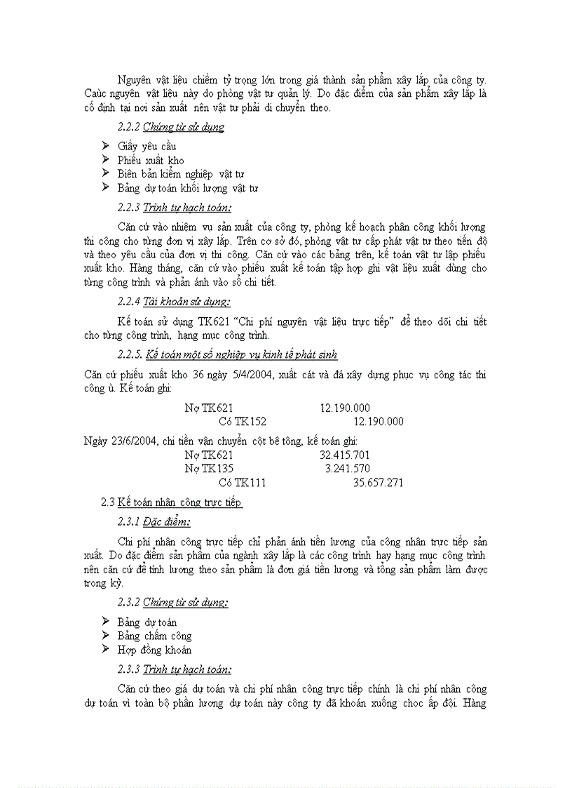 image for page Báo cáo thực tập về công tác kế toán tại công ty cổ phần xây dựng và sản xuất vật liệu xây dựng