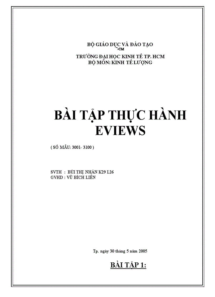 image for page Bài tập thực hành eviews
