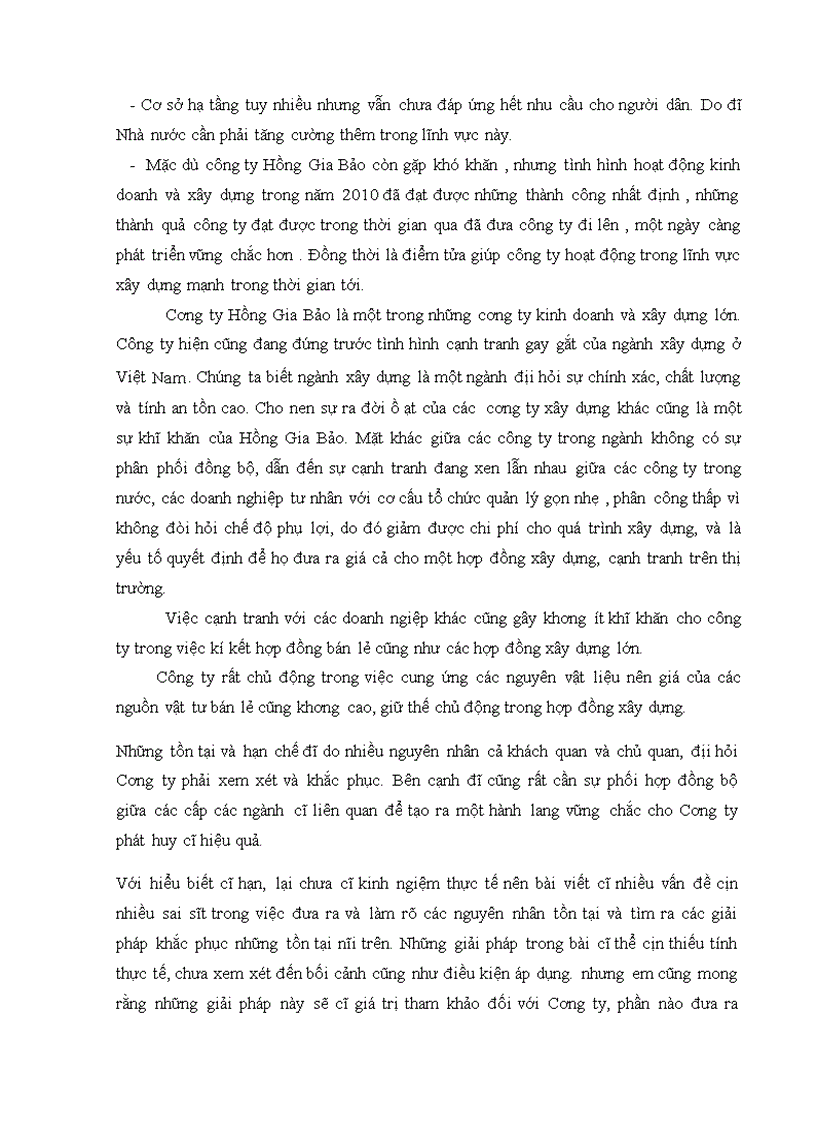 image for page Phân tích hoạt động kinh doanh của công ty cổ phần tư vấn đầu tư HOÀNG GIA BẢO