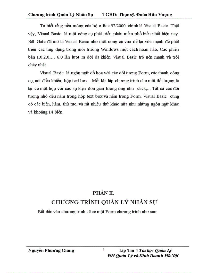 image for page Xây dựng chương trình bằng phần mềm VisualBasic 6 0 VB6 0