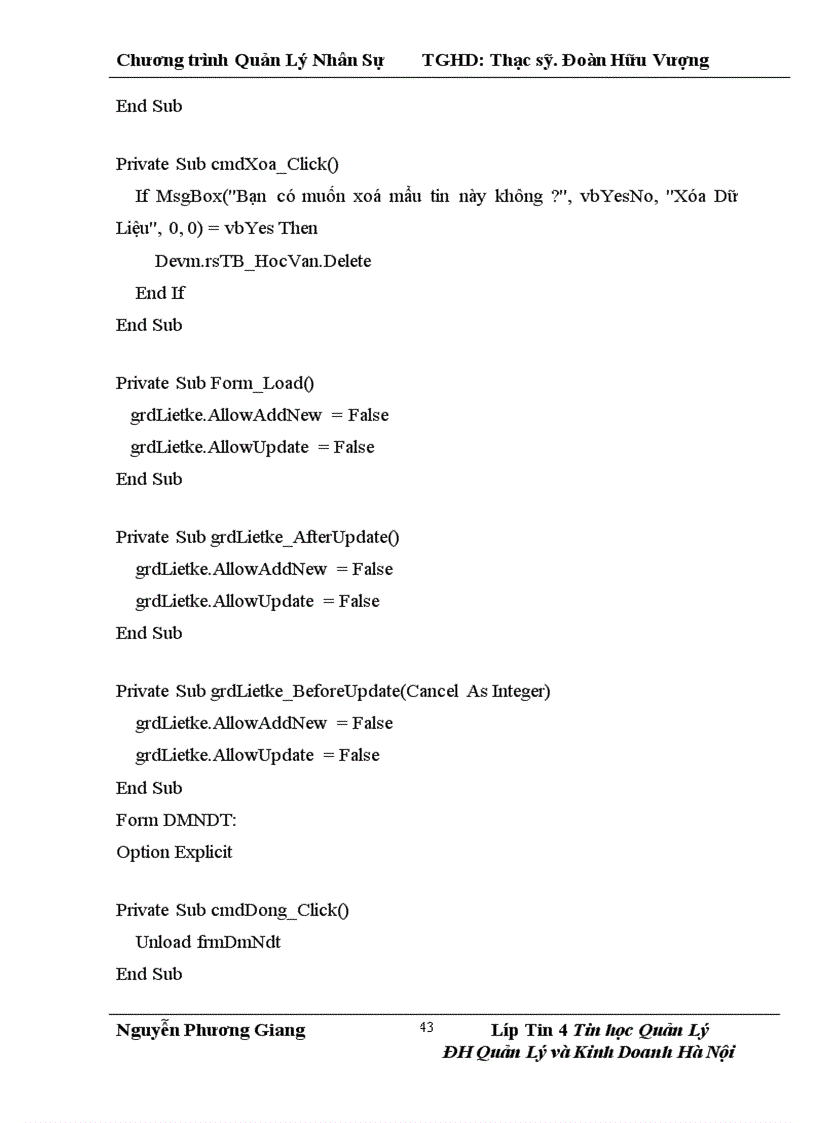 image for page Xây dựng chương trình bằng phần mềm VisualBasic 6 0 VB6 0