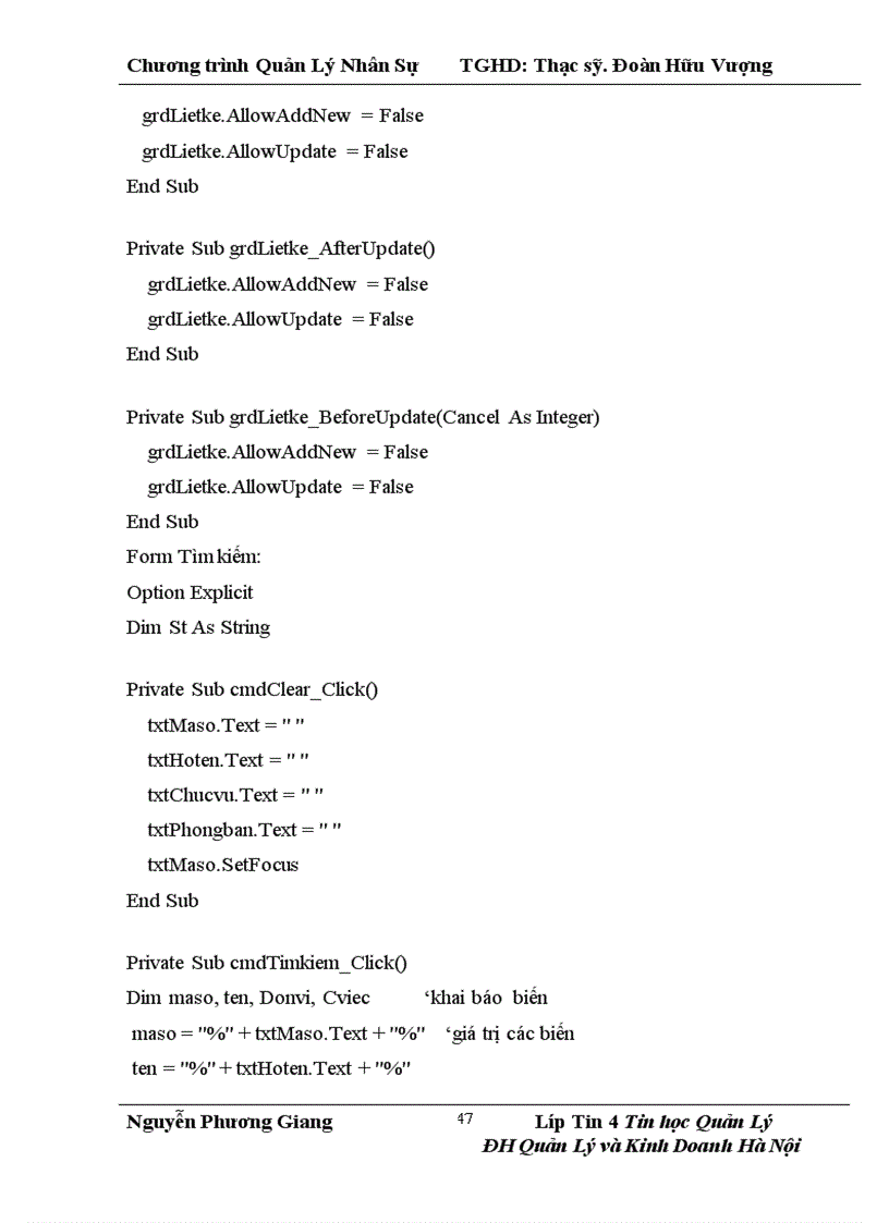 image for page Xây dựng chương trình bằng phần mềm VisualBasic 6 0 VB6 0