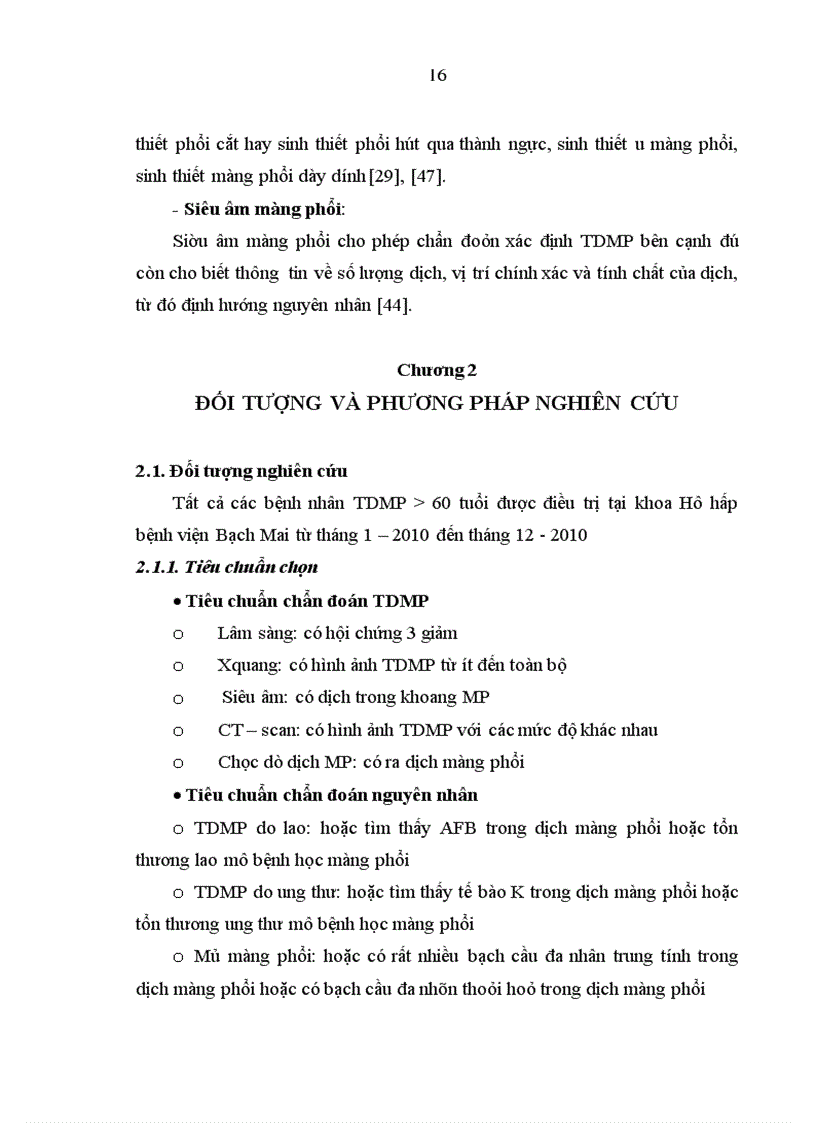 image for page Nghiên cứu đặc điểm cận lâm sàng của bệnh nhân 60 tuổi tràn dịch màng phổi điều trị tại khoa Hô Hấp Bệnh viện Bạch Mai