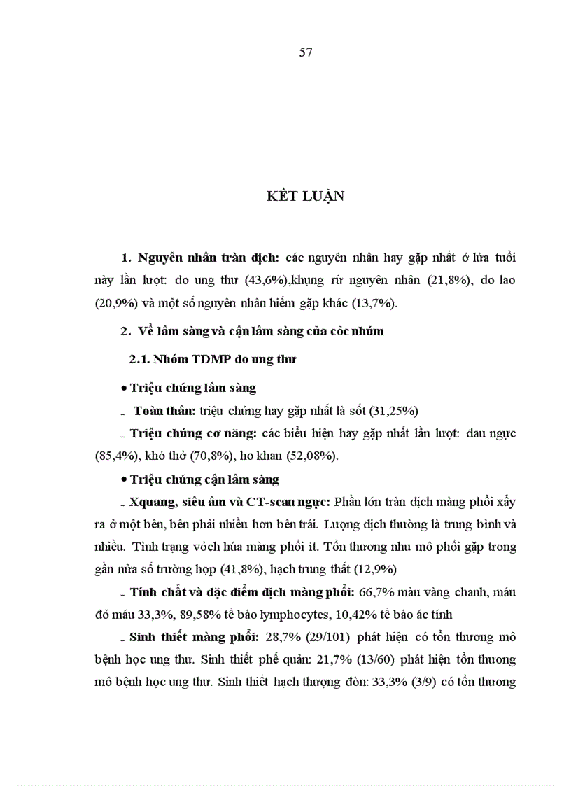 image for page Nghiên cứu đặc điểm cận lâm sàng của bệnh nhân 60 tuổi tràn dịch màng phổi điều trị tại khoa Hô Hấp Bệnh viện Bạch Mai