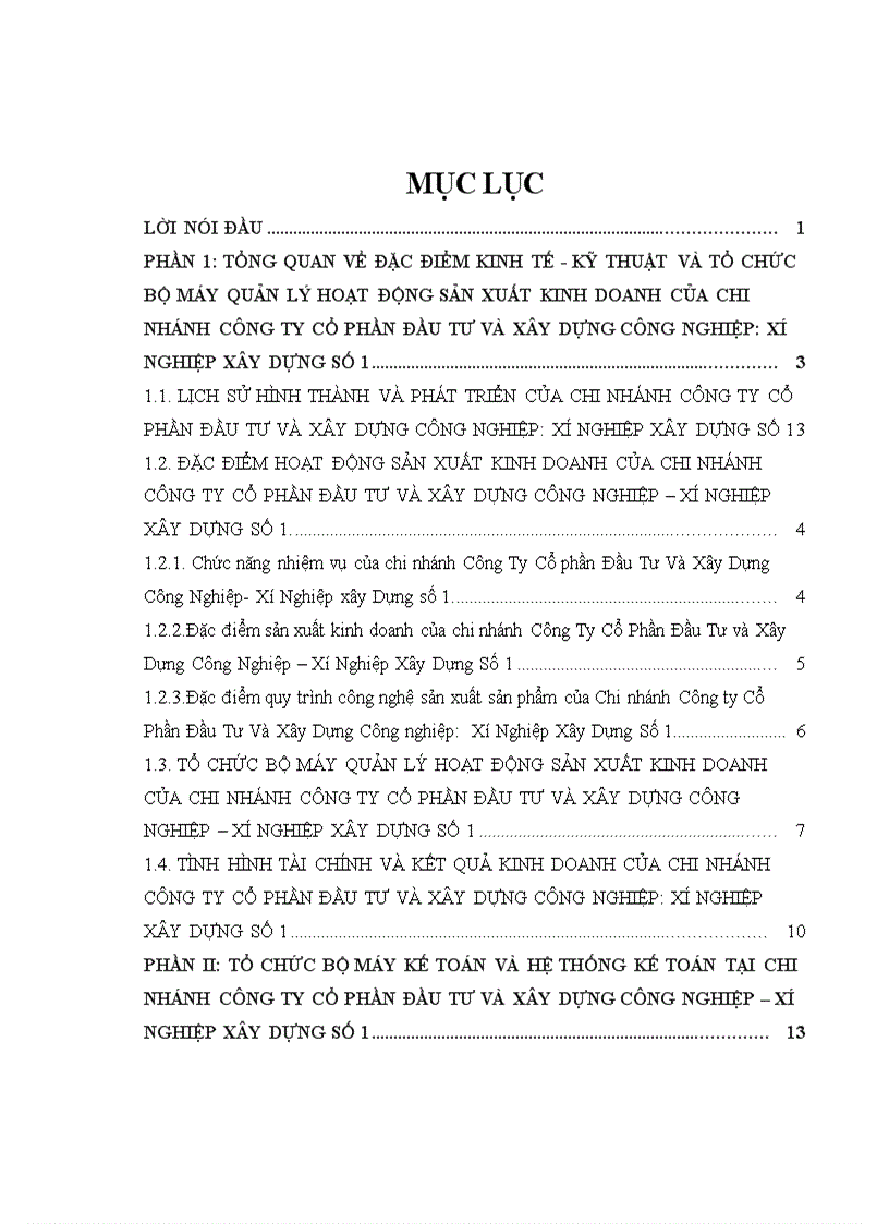 image for page Tổ chức bộ máy kế toán và hệ thống kế toán tại chi nhánh công ty cổ phần đầu tư và xây dựng công nghiệp xí nghiệp xây dựng số