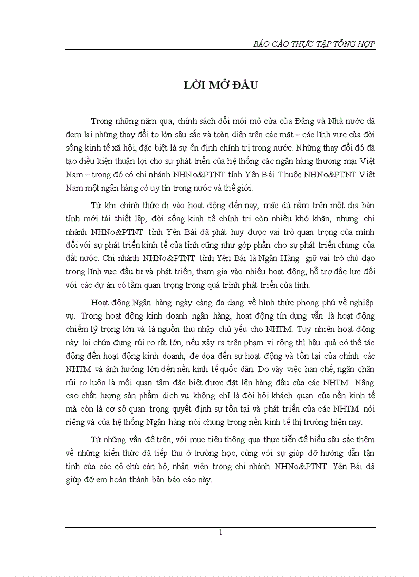 image for page Báo cáo thực tập tổng hợp tại chi nhánh nhno ptnt tỉnh yên báí