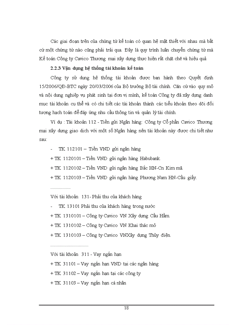 image for page Đặc điểm tổ chức bộ máy và công tác kế toán tại công ty cổ phần Cavico Thương mại Xây dựng