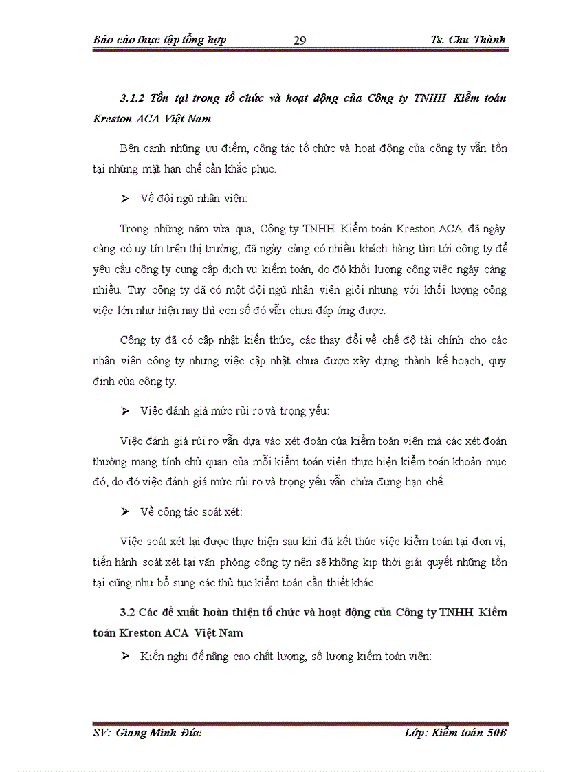 image for page Đặc điểm tổ chức kiểm toán của Công ty TNHH Kiểm toán Kreston ACA Việt Nam