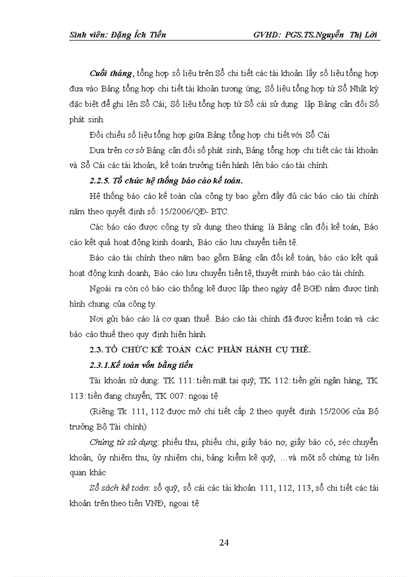 image for page Tổ chức bộ máy kế toán và hệ thống kế toán tại công ty 1