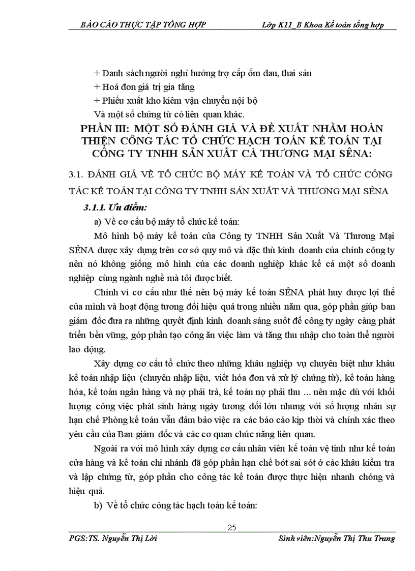 image for page Tổ chức bộ máy kế toán và hệ thống kế toán tại Công ty TNHH Sản Xuất Và Thương Mại SÊNA