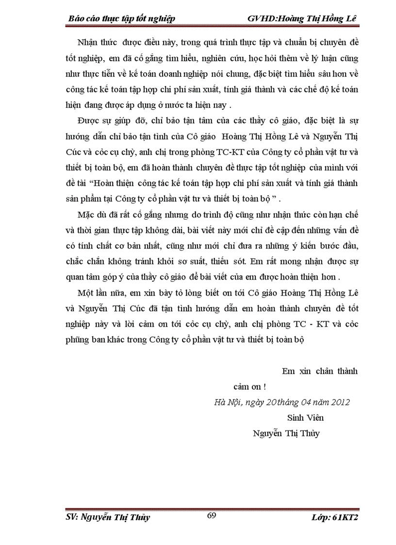 image for page Tổ chức kế toán tổng hợp tại công ty cổ phần vật tư và thiết bị toàn bộ