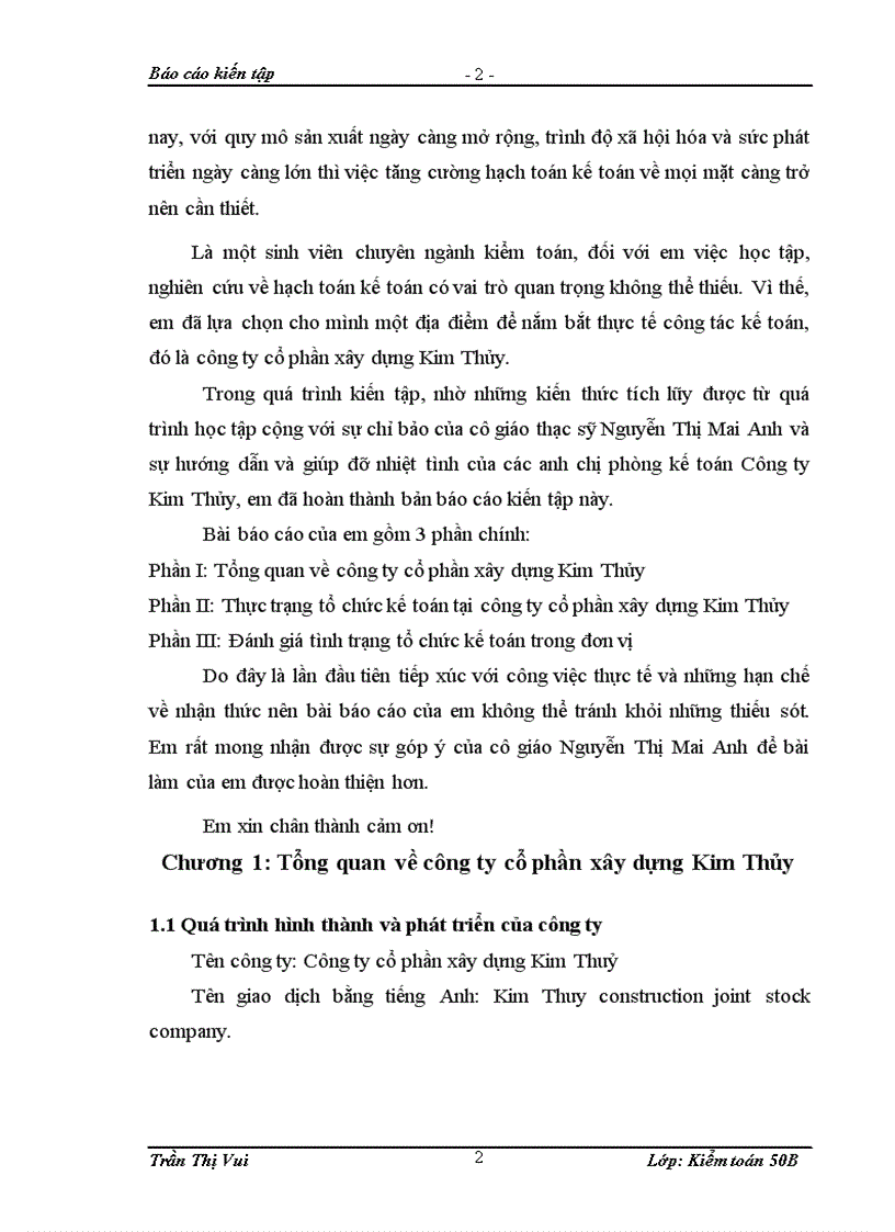 image for page Thực trạng tổ chức kế toán tại công ty cổ phần xây dựng Kim Thủy