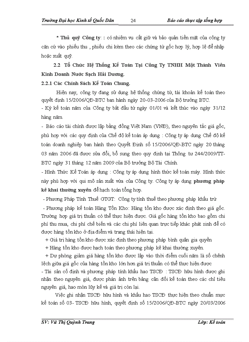 image for page Đặc Điểm Tổ Chức Kế Toán Tại Công Ty TNHH Một Thành Viên Kinh Doanh Nước Sạch Hải Dương 1