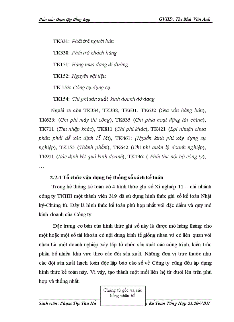 image for page Tổ chức bộ máy kế toán và hệ thống kế toán tại xí nghiệp 11 Chi nhánh Tổng công ty 319