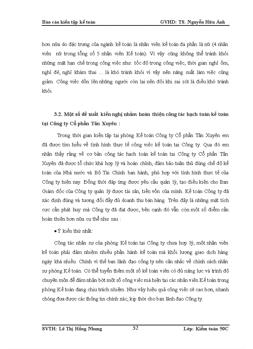 image for page Tổ chức bộ máy kế toán và hệ thống tài khoản kế toán tại Công ty Cổ phần Tân Xuyên