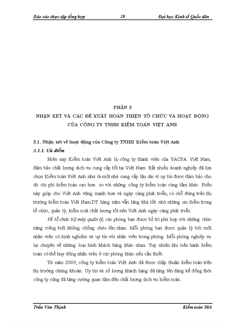 image for page Đặc điểm tổ chức kiểm toán của Công ty TNHH Kiểm toán Việt Anh