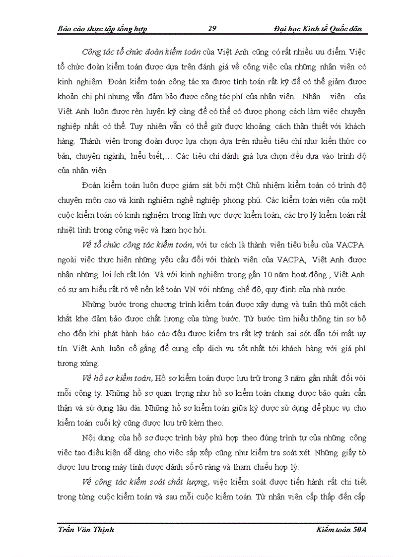 image for page Đặc điểm tổ chức kiểm toán của Công ty TNHH Kiểm toán Việt Anh