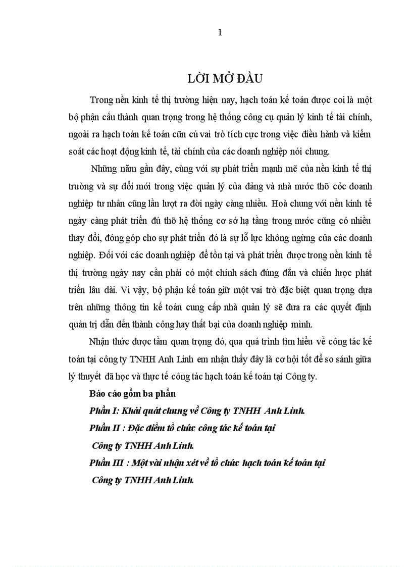 image for page Đặc điểm tổ chức công tác kế toán tại Công ty TNHH Anh Linh