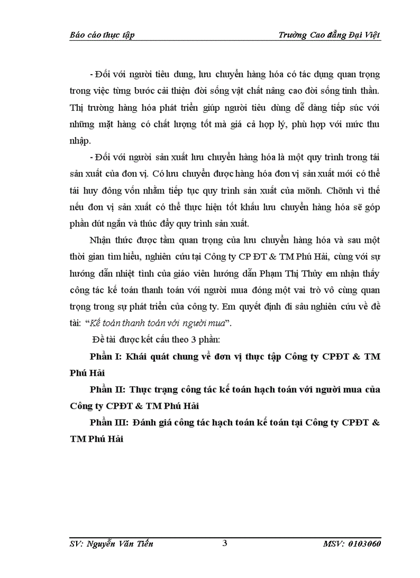 image for page Thực trạng công tác kế toán hạch toán với người mua của công ty cpđt tm phú hải