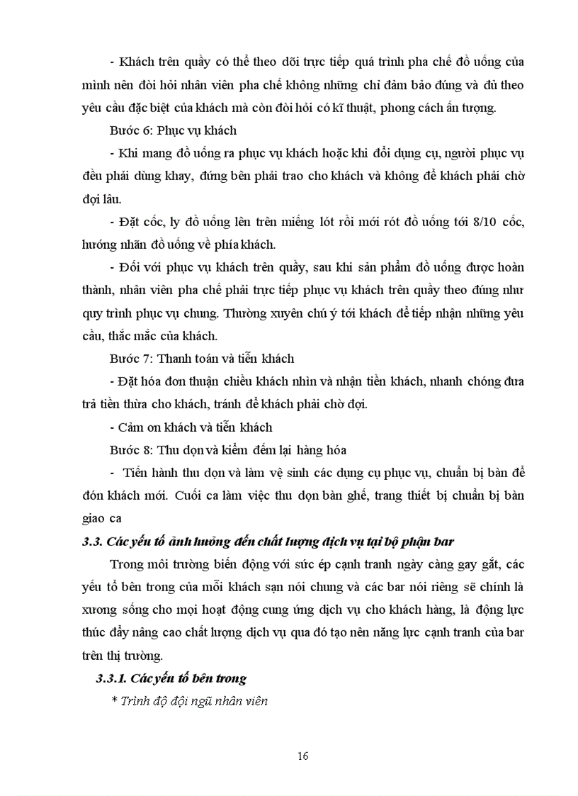 image for page Phương hướng phát triển dịch vụ bar tại khách sạn Sofitel Metropole Hà Nội