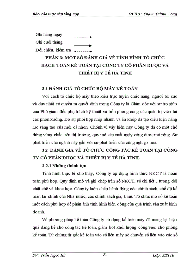 image for page Tổ chức bộ máy kế toán và hệ thống kế toán tại công ty Cổ phần Dược và thiết bị Y tế Hà Tĩnh