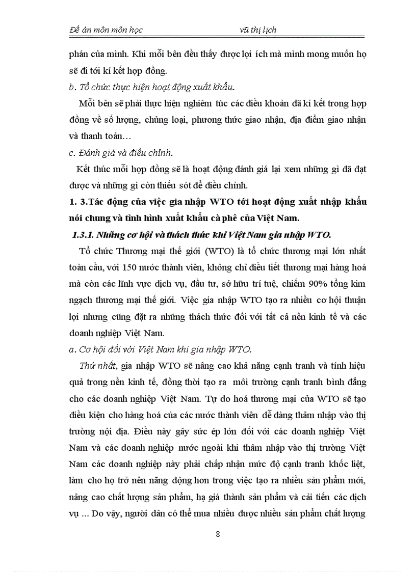 image for page Hoạt động xuất khẩu cà phê của Việt Nam sau hội nhập WTO thực trạng va giải pháp thúc đẩy