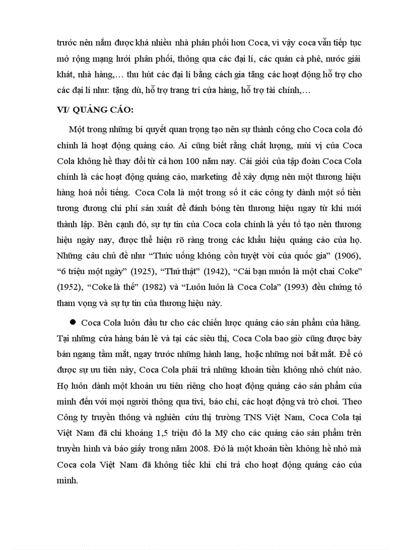 image for page Vận dụng mô hình phân tích môi trường phân tích công ty cocacola việt nam