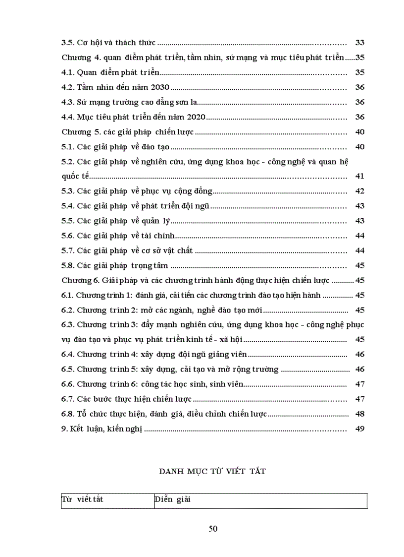 image for page Kế hoạch chiến lược phát triển nguồn nhân lực cho trường Cao đẳng Sơn La giai đoạn 2011 2020 định hướng tầm nhìn đến 2030