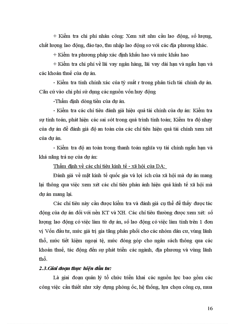 image for page Dự án đầu tư và các giai đoạn của chu kỳ dự án đầu tư