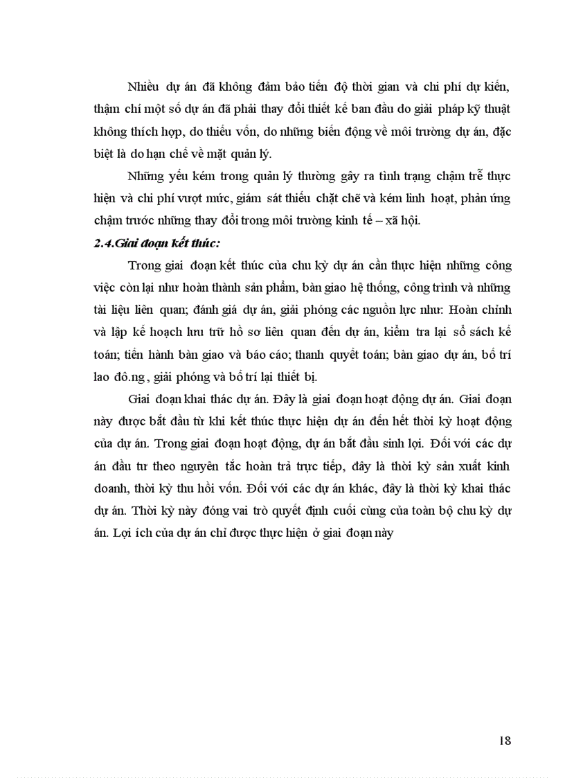 image for page Dự án đầu tư và các giai đoạn của chu kỳ dự án đầu tư