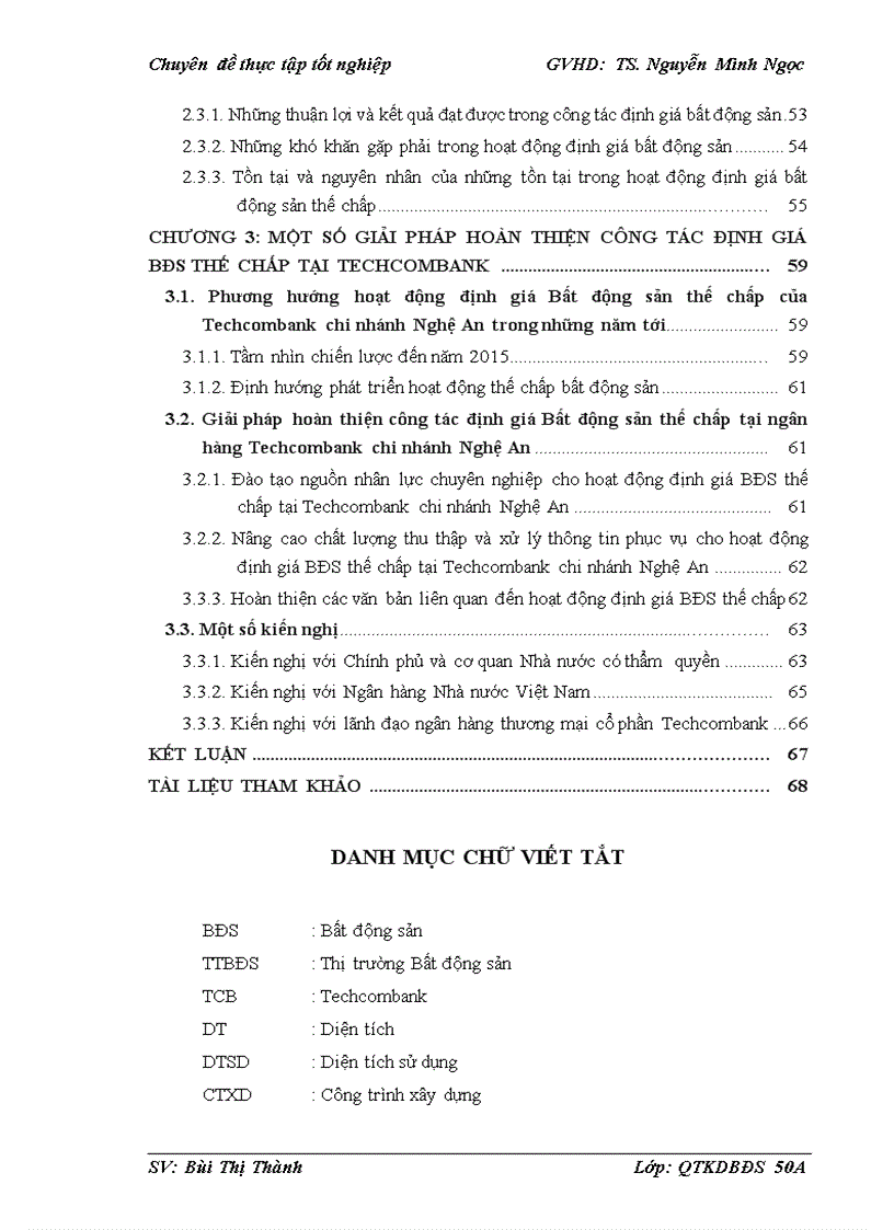 image for page Nghiên cứu công tác định giá Bất động sản thế chấp tại Ngân hàng Techcombank chi nhánh Nghệ An