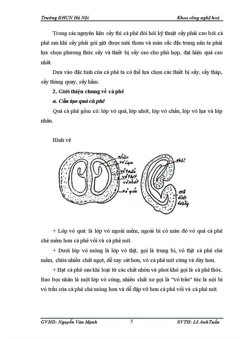 image for page Tính toán và thiết kế hệ thống sấy thùng quay hạt cà phê với phương thức sấy xuôi chiều