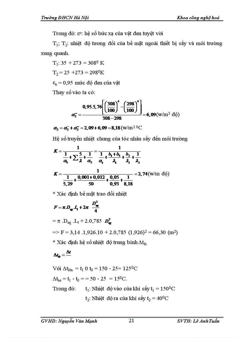 image for page Tính toán và thiết kế hệ thống sấy thùng quay hạt cà phê với phương thức sấy xuôi chiều