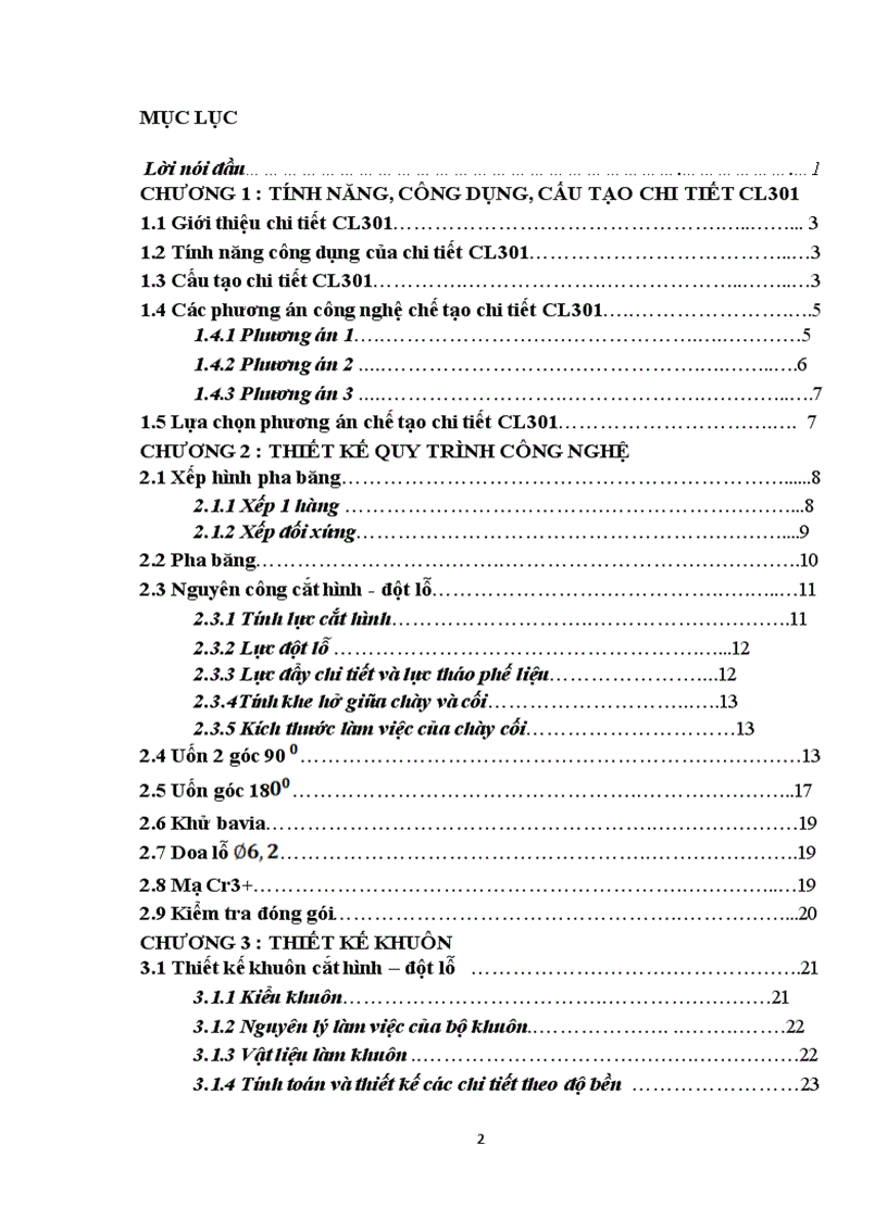 image for page Thiết kế quy trình công nghệ dập chi tiết CL30