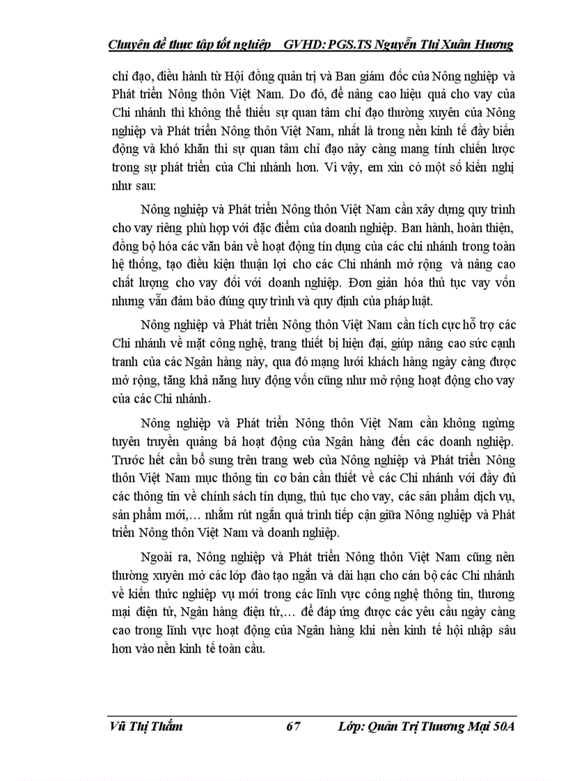 image for page Nâng cao hiệu quả cho vay đối với khách hàng là doanh nghiệp tại Chi nhánh NHNN PTNT Láng Hạ