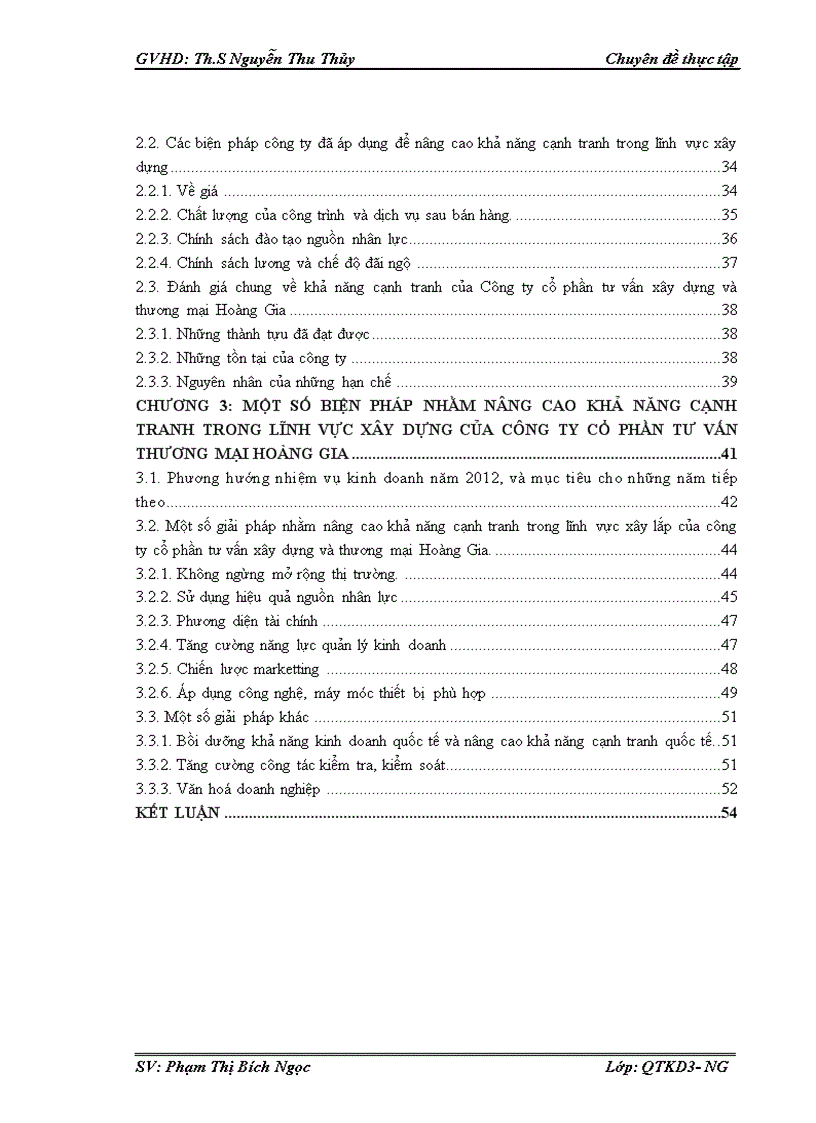 image for page Nâng cao khả năng cạnh tranh trong lĩnh vực xây dựng của Công ty cổ phần tư vấn xây dựng và thương mại Hoàng Gia